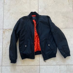 Bernardo Like New Black Quilted Zip Up Jacket Sz 14/16 Teens